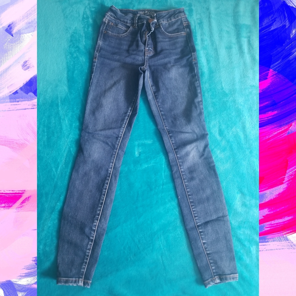 Maurices skinny jeans, size 0, highrise